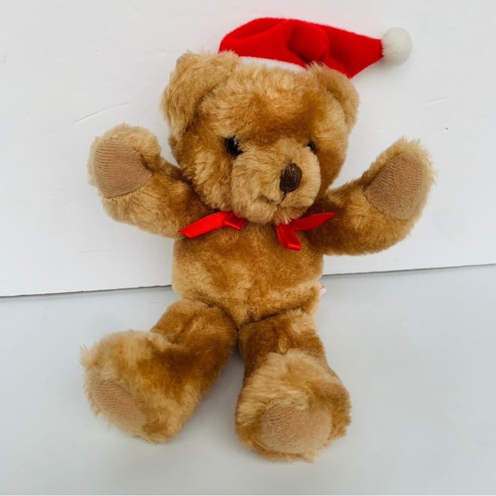 Vintage Russ Berrie Jolly Christmas Bear Plush